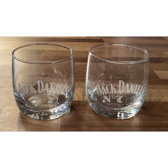 Set Of 2 Jack Daniels OLD No 7 Whiskey Glasses - Picture 10 of 11